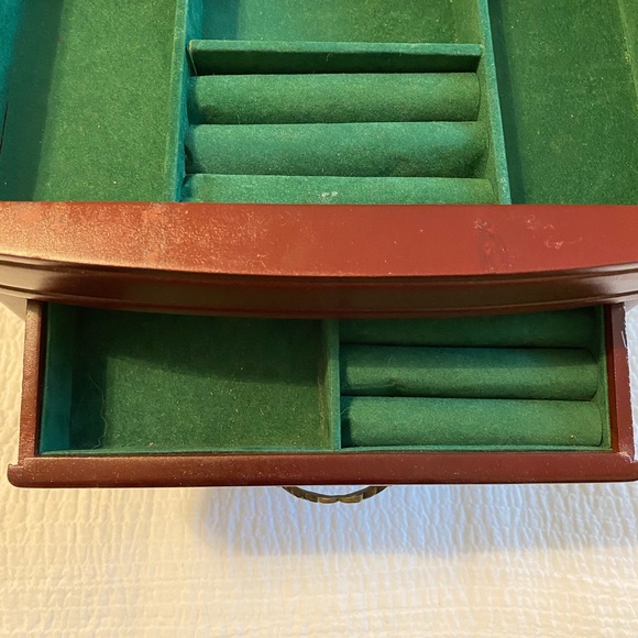 Vintage wood jewelry box - Picture 3 of 6